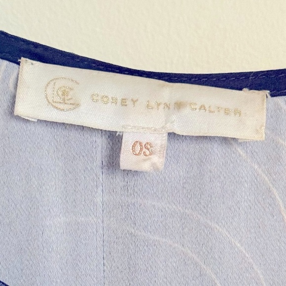 Corey Lynn Calter Blue Cream Selena Portrait Face Print Oversized Mini Dress OS - Picture 12 of 12